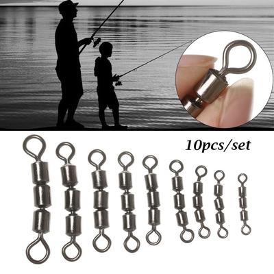 High Quality Portable Corrosion Resistant Rolling Triple Safe Fishing Swivels Bearing Quick Connect