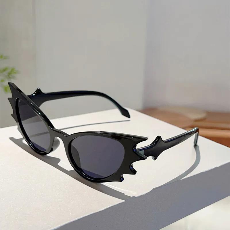 

Vintage Cat Eye Bat Sunglasses Women For Men Sun Glasses Punk Popular Luxury Brand Designer Halloween Party Funny Eyewear Uv400