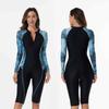 Women Swimsuit With Sleeve Female One-Piece Bathing Suit Summer Beachwear Swimming Costume Woman Full Swimwear Surfing Suit