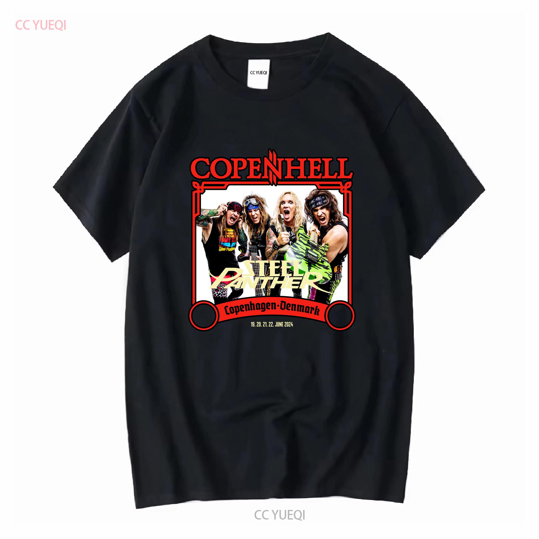 

Band Steel Panther Play Copenhell Festival 2024 T Shirt All Size S To 5XL long or short sleeves vintage Washed homme Breathable 4XL