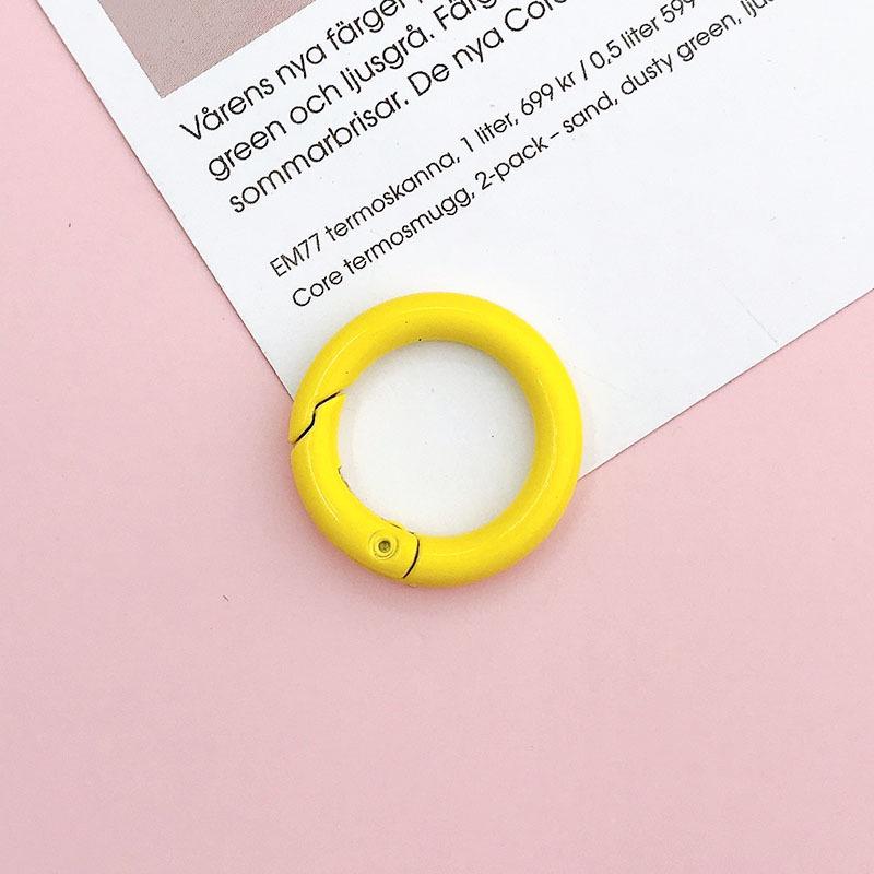 Anelli a Molla Colore Caramella – 25mm Accessori per Gioielli e Portachiavi
