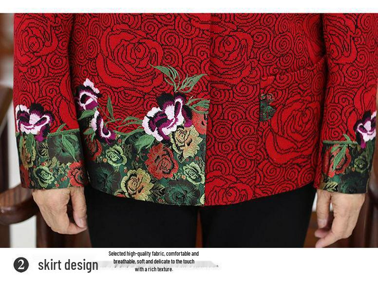 Spring and Autumn Jacket Set for Mature Women (Ages 60-80) – Grandma Style