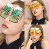 Hawaii Wine & Beer Mug Shaped Glasses - Funny Oktoberfest Party Eyewear