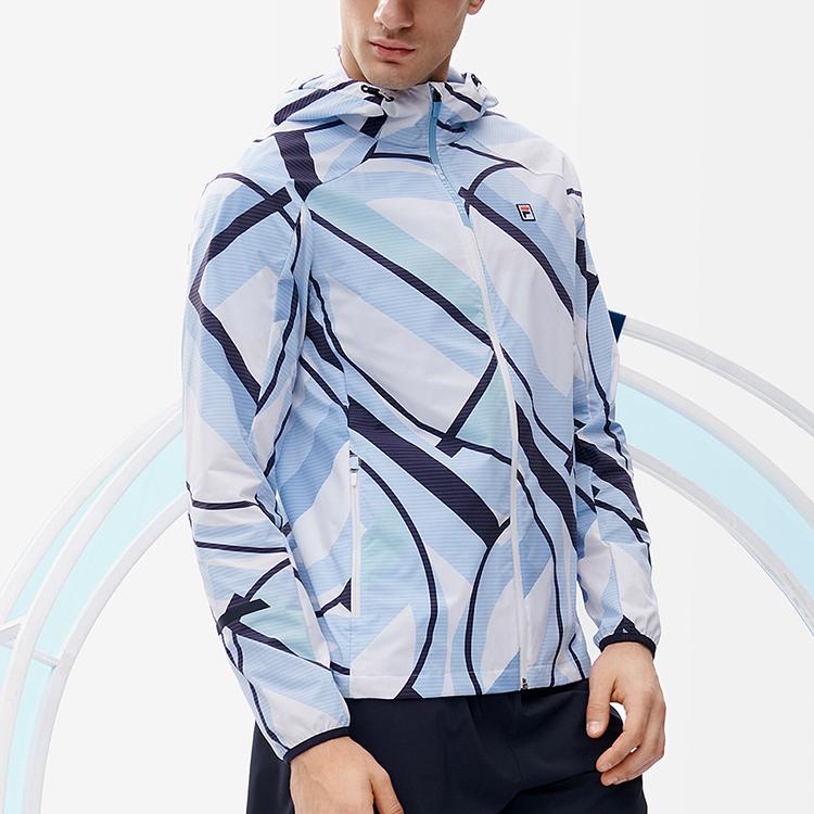 Fila Athletics Fitness Sports Leisure Woven Hooded Jacket Men Jackets A11M223702F-ZA