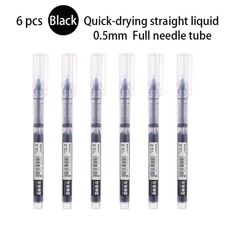 

6/12/24 Pcs M&G Large Capacity Ink Gel Pen 0.5mm Black Blue Red Dark Blue Quick-drying Ink School Office Writing Stationery
