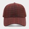 Plaid Fashion Literary Retro Street Painter Hat Men's and Women's Outdoor Leisure Breathable Sunshade Versatile Baseball Cap