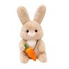 Cute Sitting Position Radish Rabbit Doll Plush Toy Cute Little Rabbit Doll Girls Holiday Gift Rag Doll