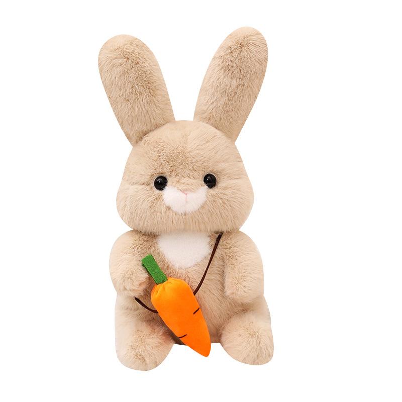 Cute Sitting Position Radish Rabbit Doll Plush Toy Cute Little Rabbit Doll Girls Holiday Gift Rag Doll