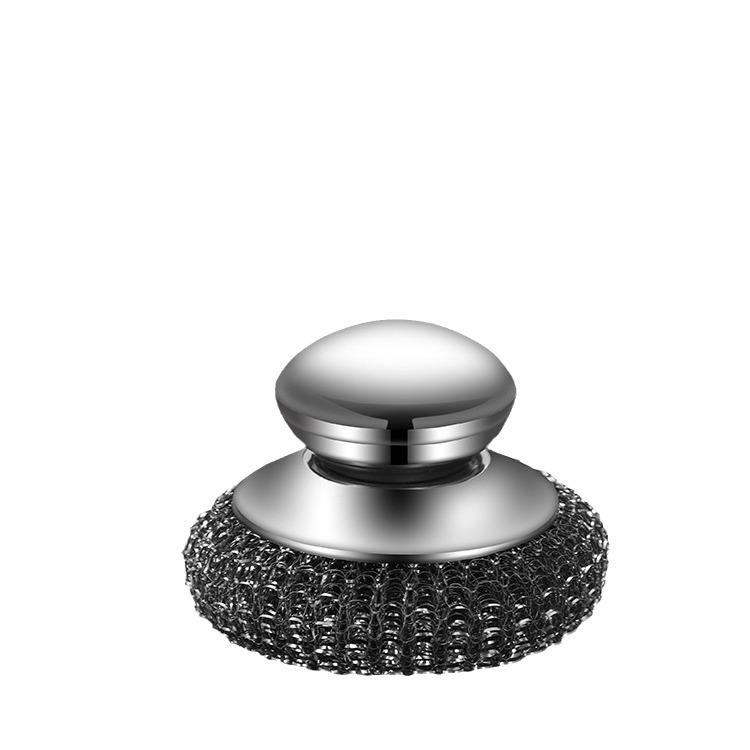 Stainless Steel Pot Brush - Non-Damaging Multi-functional Stain Remover with Wire Ball