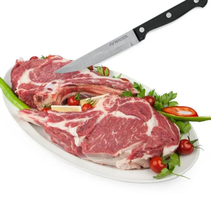 Lot De 6 Couteaux À Steak - NIROSTA - 21 Cm