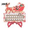 Creative Christmas Gift Wooden Countdown Calendar for Desk, Rustic Holiday Decoration with Reusable Sliding Date Marker, Living Room Fireplace