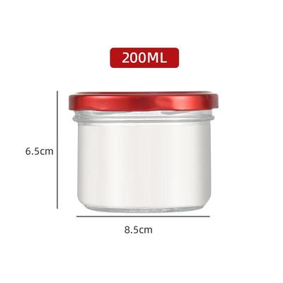Szczelny przezroczysty szklany słoiczek z dozownikiem 200ml