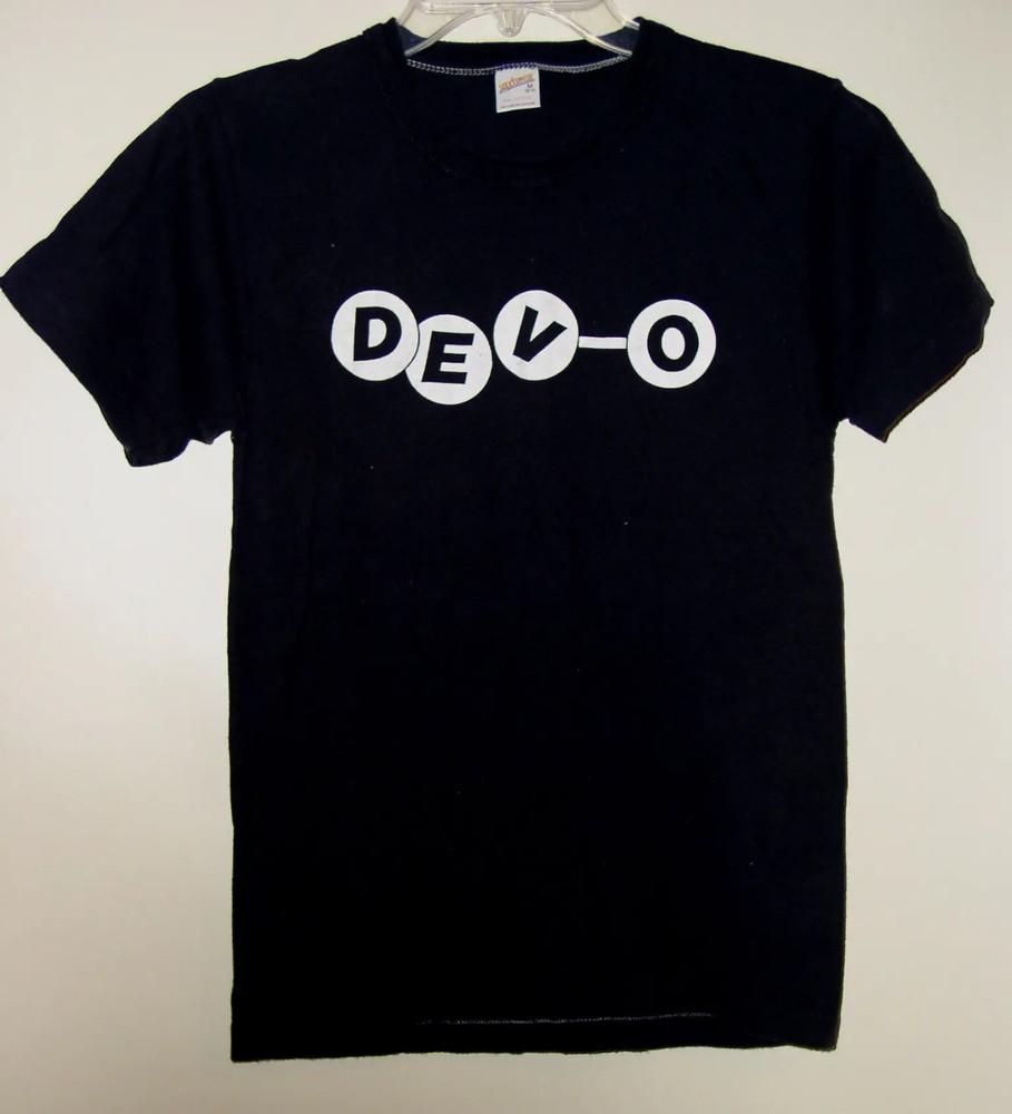 Vintage Devo Band Logo Black Shirt Unisex Concert S to 5XL CR659 Unisex T-Shirt