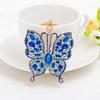 2024 New Creative Butterfly Key Chains Alloy Inlaid with Diamonds Fashionable and Simple KeyChains Car Charms Bag Charm Keyring