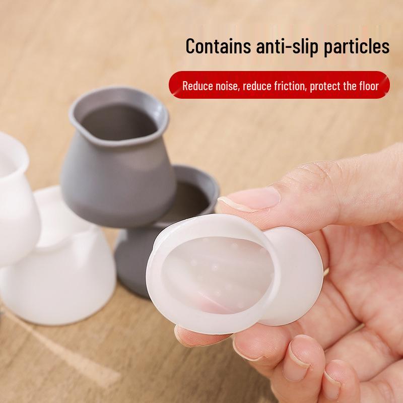 Silicone Non-Slip Chair and Table Leg Pads - Silent, Wear-Resistant Protectors for Furniture Legs
