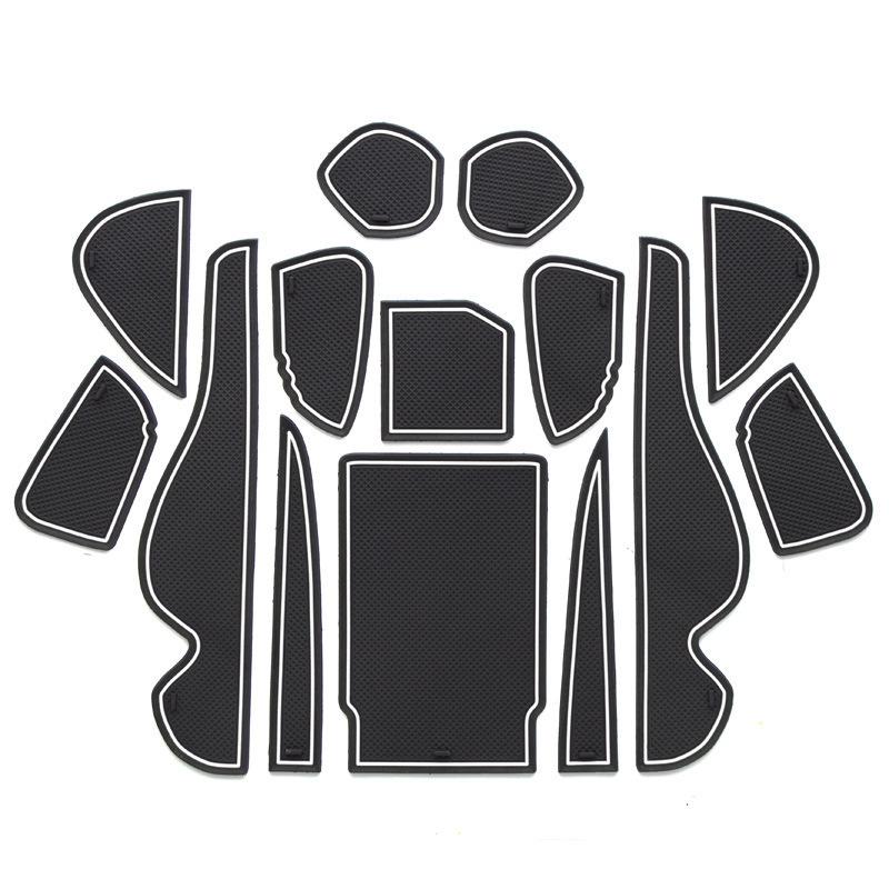 Gate Slot Mat For Toyota Harrier 60 XU60 2014 2015 2016 Non-Slip Latex Cup Holder Pad Interior Cushion Accessories Decoration