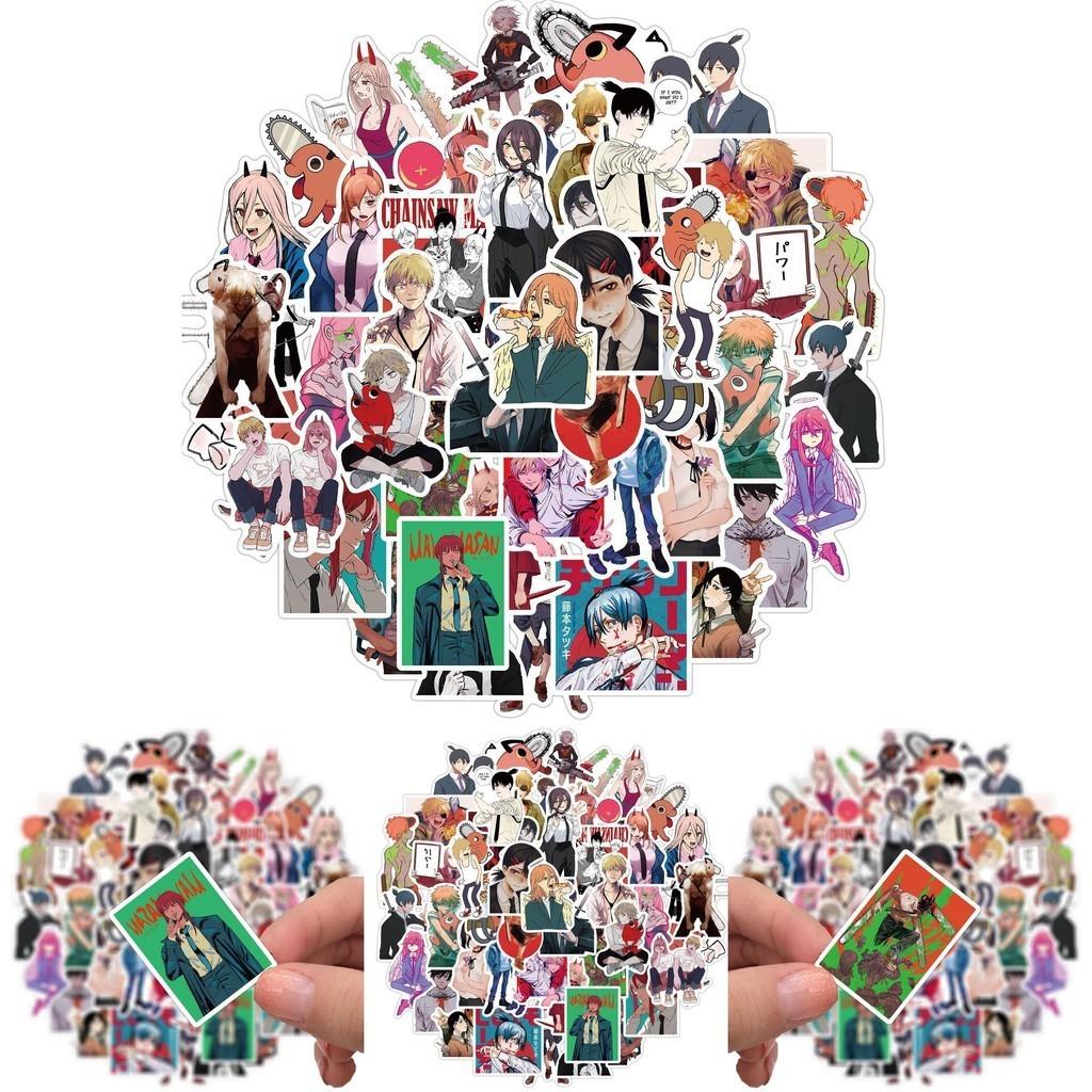 50pcs Chainsaw Man Denji Sticker Set For Diy Decoration
