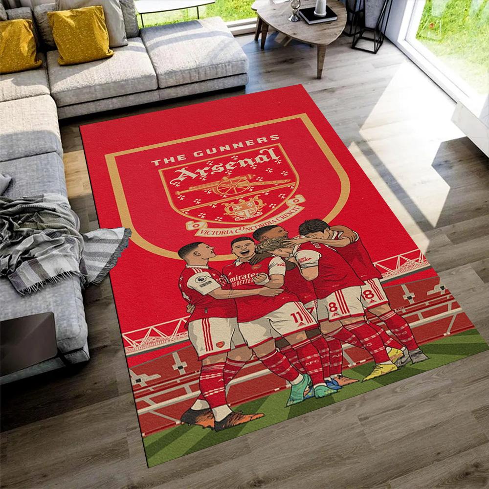 Arsenal Football Player Area Rug Perfect for Dormitory Study Room Outdoor Decorate Room Anti-slip Rug Anime Office Decor