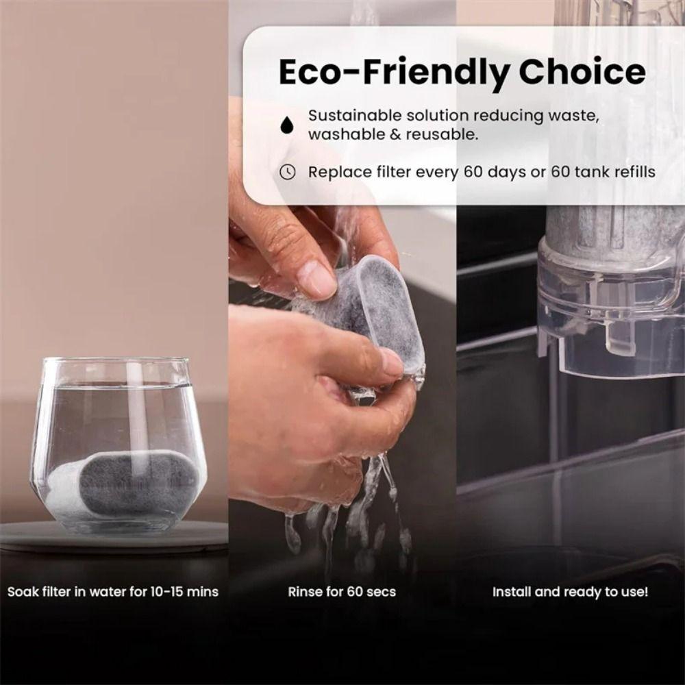 6Pcs Charcoal Material Coffee Machines Filters for NINJA ES601/NINJA 655/NINJA 701 for Home Use