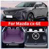 Car Boot Mat Rear Trunk Liner Cargo Leather Floor Carpet Tray Protector Accessories Mats For Mazda EZ-60 EZ60 CX-6e 2025 2026