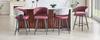 Modern Upholstered Dining Chair with Backrest and Armrests, Minimalist Restaurant Chair for Home, Kitchen, Hotel, Showroom, Mid-century Style