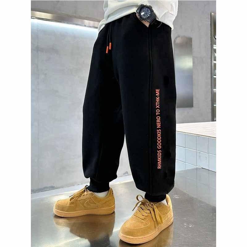 Jongens Plus Fluweel Broeken Kinderen Dikke Broeken Winter Warm Gevoerde Joggingbroeken Kinderen Casual Onderkleding 5-14 Jaar