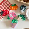 Sweet Vegetable Hair Clip Cute Acetic Acid Claw Clip Creative Fruit Shark Clip  Daily