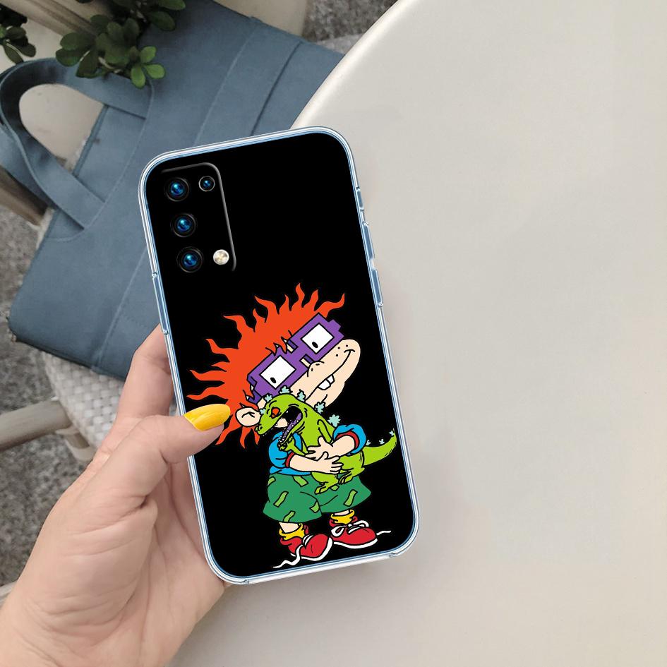 LO82 R-Rugrats Soft Shell Transparent Phone Case for Motorola Moto Edge 20 30 40 50 S30 Fusion Ultra Pro Neo Lite + G200 G23