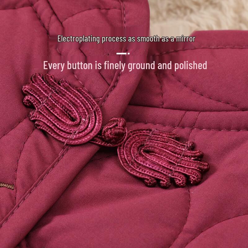 Elderly Women's Plush Lined Winter Vest