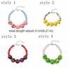 Exaggerated Lemon Bracelet Colorful Beads Stacked Bracelet Cute Fruit Beaded Bracelet  Girls Wear