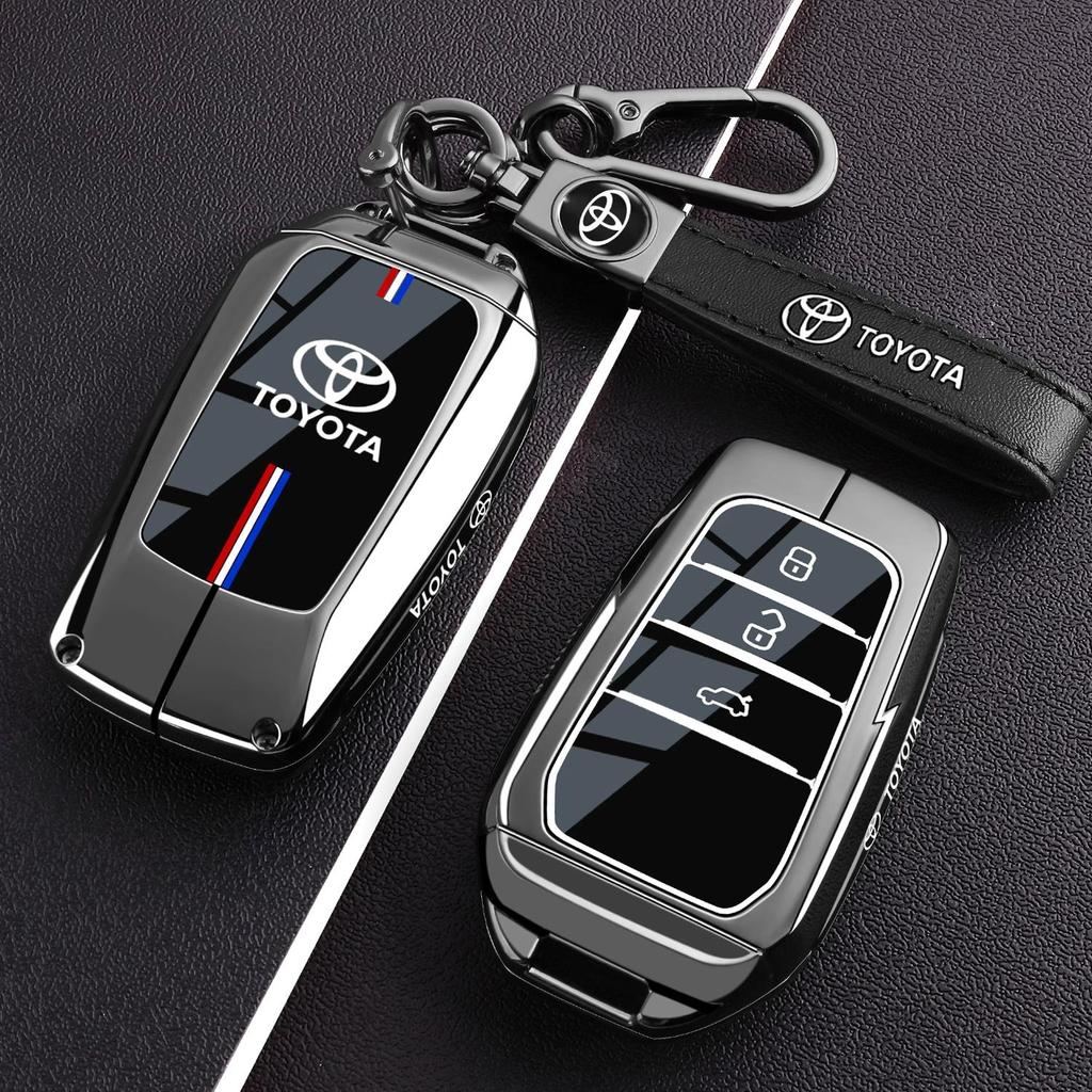 Transparent Car Key Fob Case Cover Black Key Case Shell Protector For Toyota For Sienna For Venza For Car Accessories