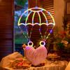 Warm/Colorful Light Parachute Star Lantern Pink Heart Festival Decorative Lights  Exterior Wall
