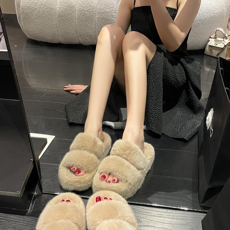 Thick-bottomed cotton drags, autumn and winter new trendy slippers