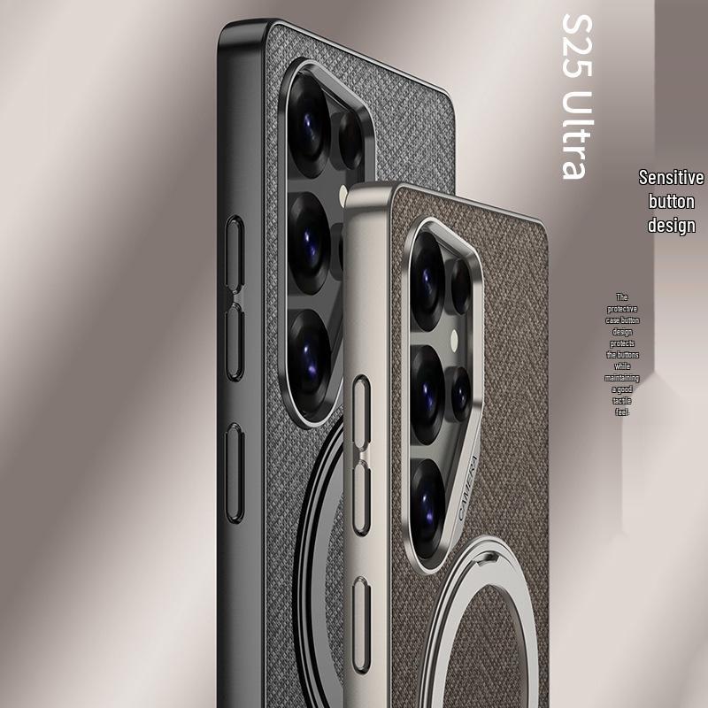 Magnetic Magsafe Anti-Fall Leather Case for Samsung S25 Ultra