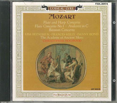 CD CHRISTOPHER HOGWOOD - Flute And Harp Concerto F32L20174 POLYDOR Japan Classical Used