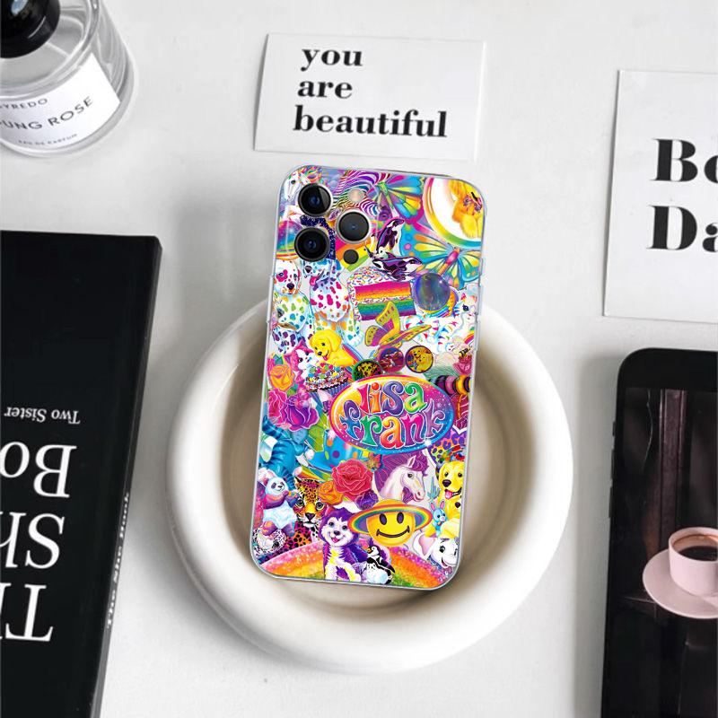 Lisa Frank Art Phone Case For iPhone 16 15 14 11 12 13 Mini Pro XS Max Cover 6 7 8 Plus X Funda Shell