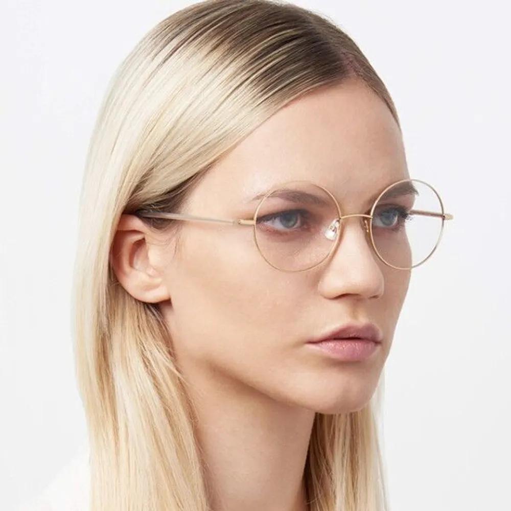 [Hugo Boss] Hugo Boss Titanium Eyeglass Frames BOSS1397 000 Rose Gold Round Lightweight Gold Frame