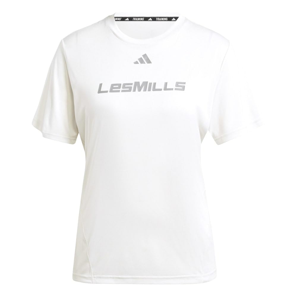 

Adidas Les Mills Graphic Short Sleeve Chalk White Size Women s T-Shirt, KRL49, (IS2362), J/L