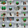 Peças MOC Árvore Selva Floresta Plantação Túmulo Plantas Animais Série Halloween Figura Esqueleto Acessórios Blocos de Construção Brinquedos Amigo Presentes