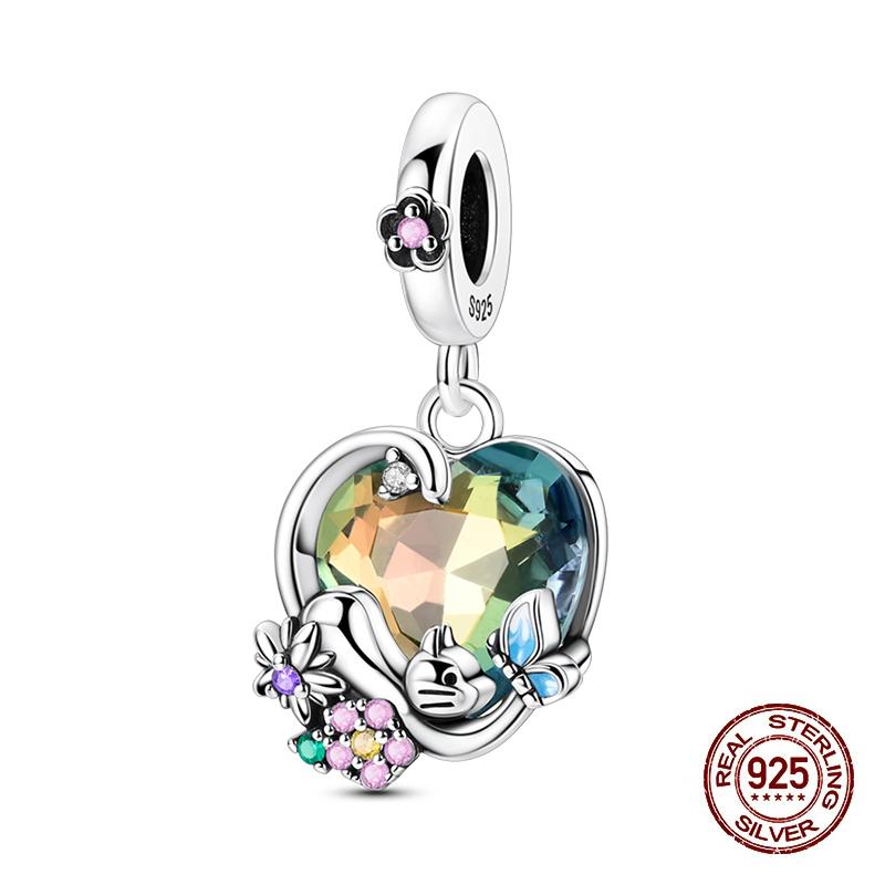 New Animals Charms Copper Sparkling Zircon Pendants Fit Original Charms Bracelets Beads Diy Jewerlry Accessories