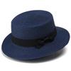 Parent-child straw hat women's summer British retro flat top small fresh top hat sunshade sunscreen beach hat travel tide