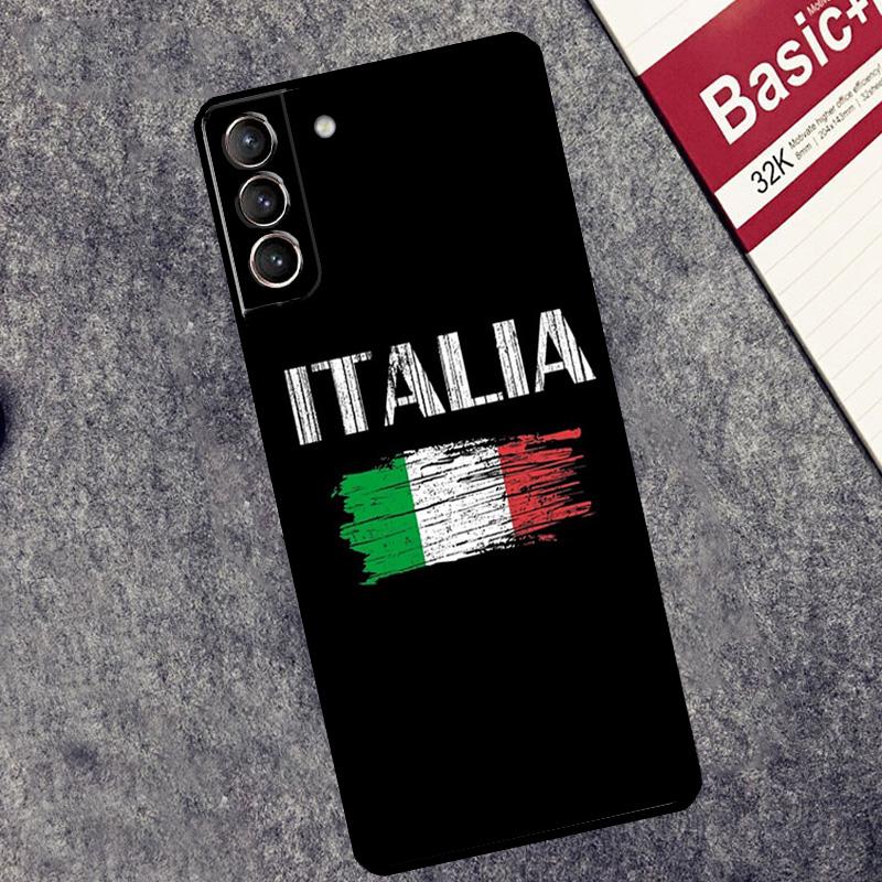 Flag Italy Case For Samsung Galaxy S25 S26 Ultra S20 S21 S22 S23 S10 Plus S25 FE S24 Ultra Cover Coque