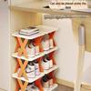 Compact Foldable Multilayer Shoe Rack - Dust-Proof, No-Installation Needed, Perfect for Dorm Entrances