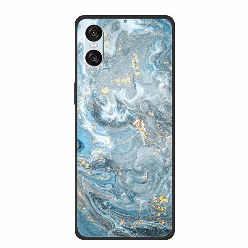 Case For Sony Xperia 10 VI 5G Marble TPU Soft Silicone Back Cover For Sony Xperia 10VI Phone Cases Protective Mica Painted Capa