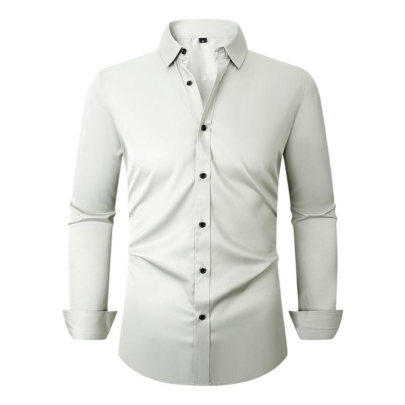 Men’s Wrinkle-Resistant Stretch Long Sleeve Dress Shirt
