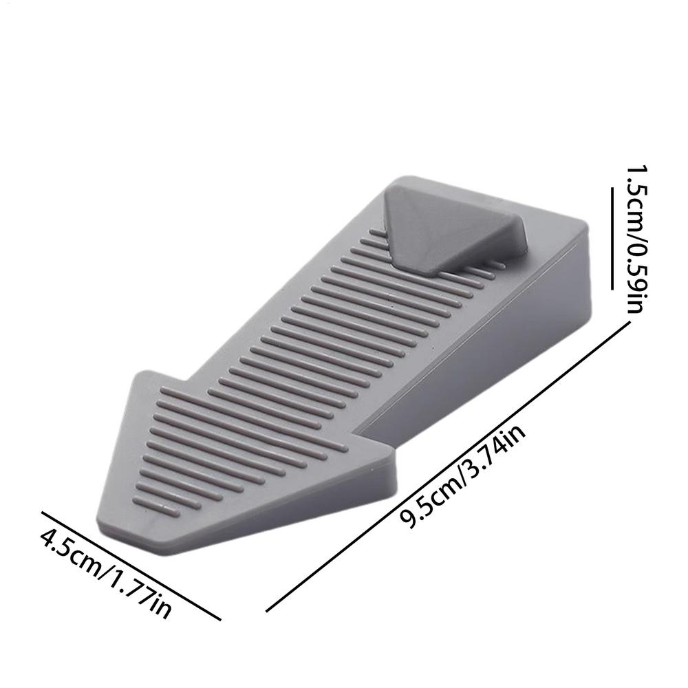 Door Stopper Bottom of Door Anti Slip Rubber Door Stop Wedge Reusable Security Stopper for All Floor Types Home Office