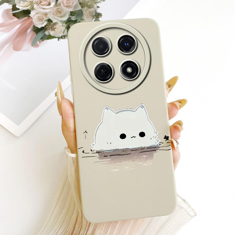 Case For Huawei Nova 12i 13i Shockproof Cover Lovely Cartoon Cat Soft Silicone Funda For Huawei Nova12i Enjoy 70 Pro Phone Shell