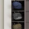 Clothes Storage Rod Adjustable Foldable Metal Hanging Rail For Wardrobes Space-Saving Organizer Drying Racks