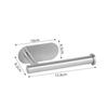 Stainless Steel Paper Towel Holder, Self-adhesive Kitchen, Paper Roll Holder, Bathroom, Non-punched, Extended Storage Shelf