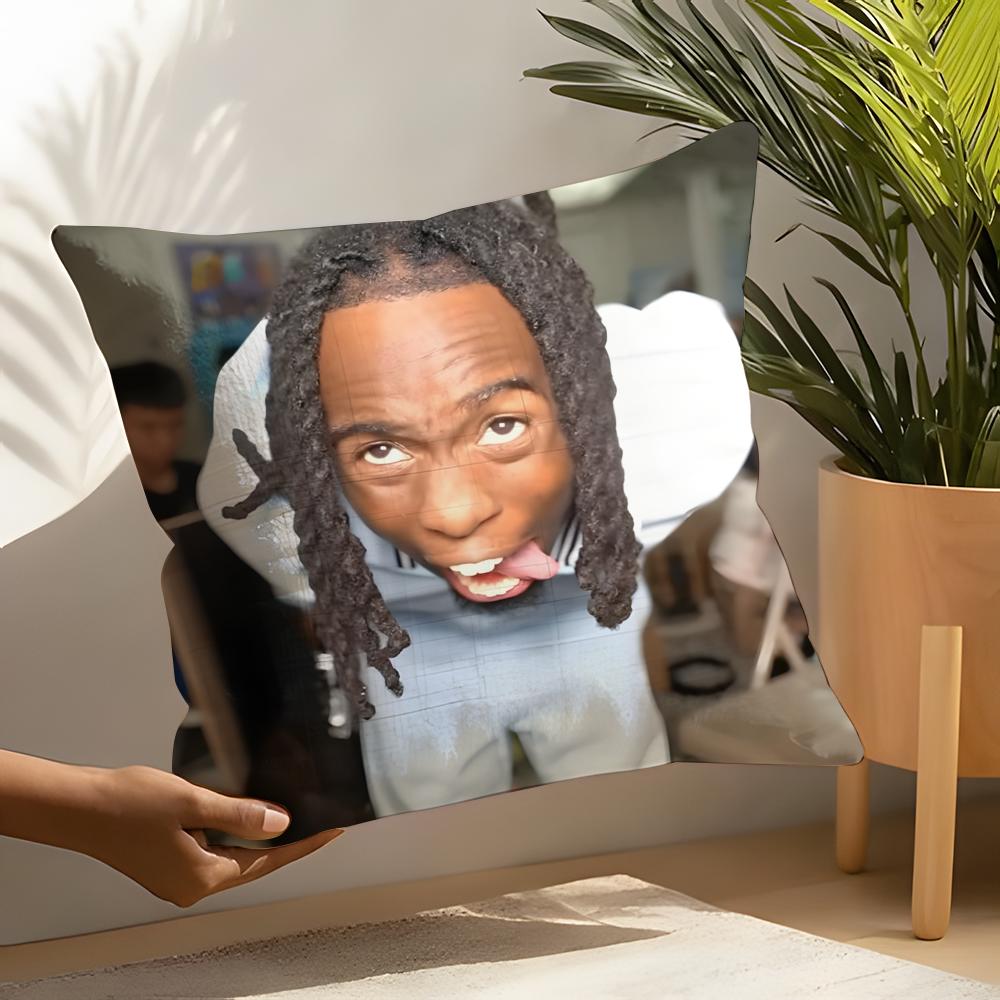 Funny Kkai cenat meme kc Pillow Case Home Living Room Decoration Linen Pillow Cases Cushion Cover